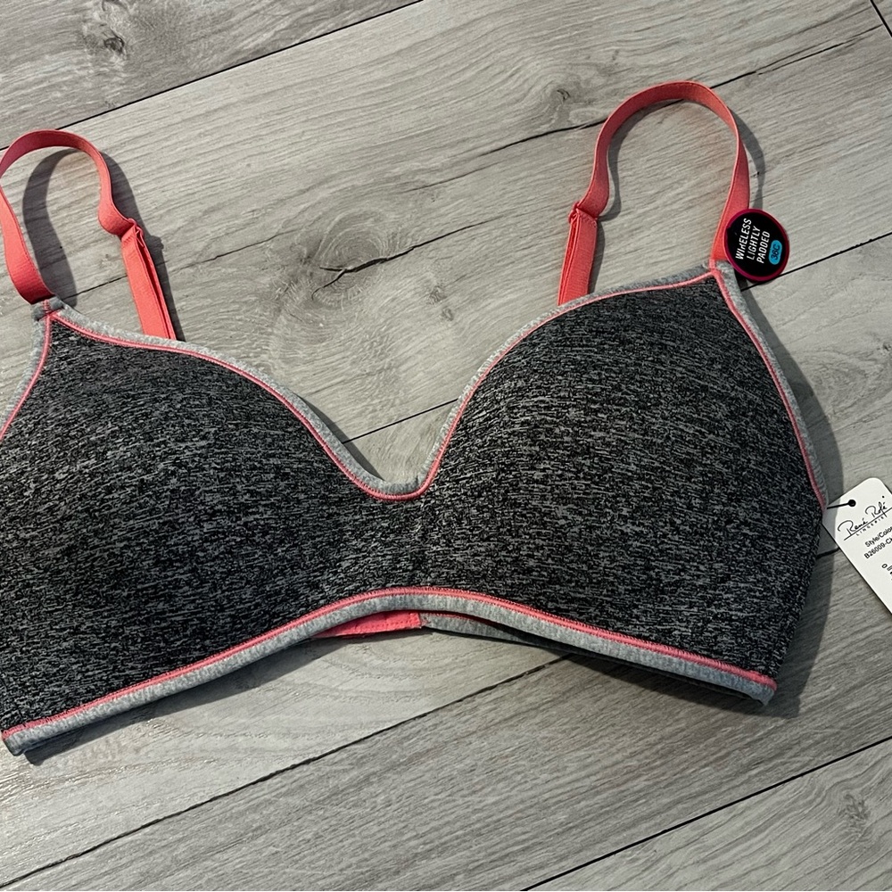Gray and Pink Women's Intimate Bra
